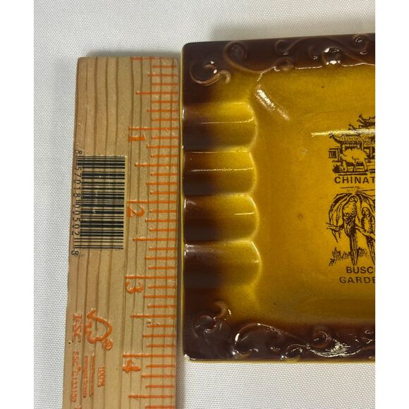Vtg California Souvenir Ashtray 1970s Chinese Theatre Chinatown Universal LA - Picture 8 of 8